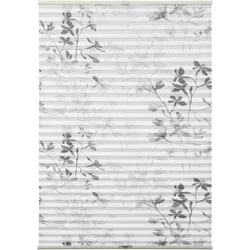 Gardinia, Rollo, Plissee Bella mit Blättern (90 x 130 cm)