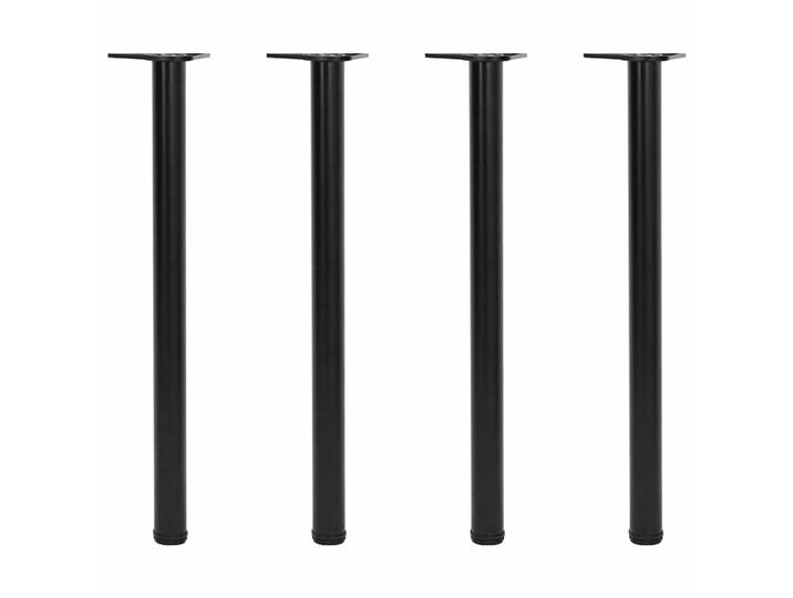 vidaXL 4 höhenverstellbare Tischbeine Schwarz 870 mm