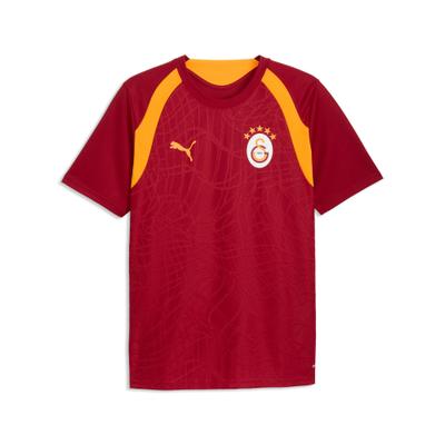 Fußballtrikot PUMA "GSK TRAINING JERSEY", Herren, Gr. M, rot (schwarz cherry, summer sunset), Web, Obermaterial: 100% Polyester, unifarben, slim fit normal, Rundhals, Trikots Fußballtrikot