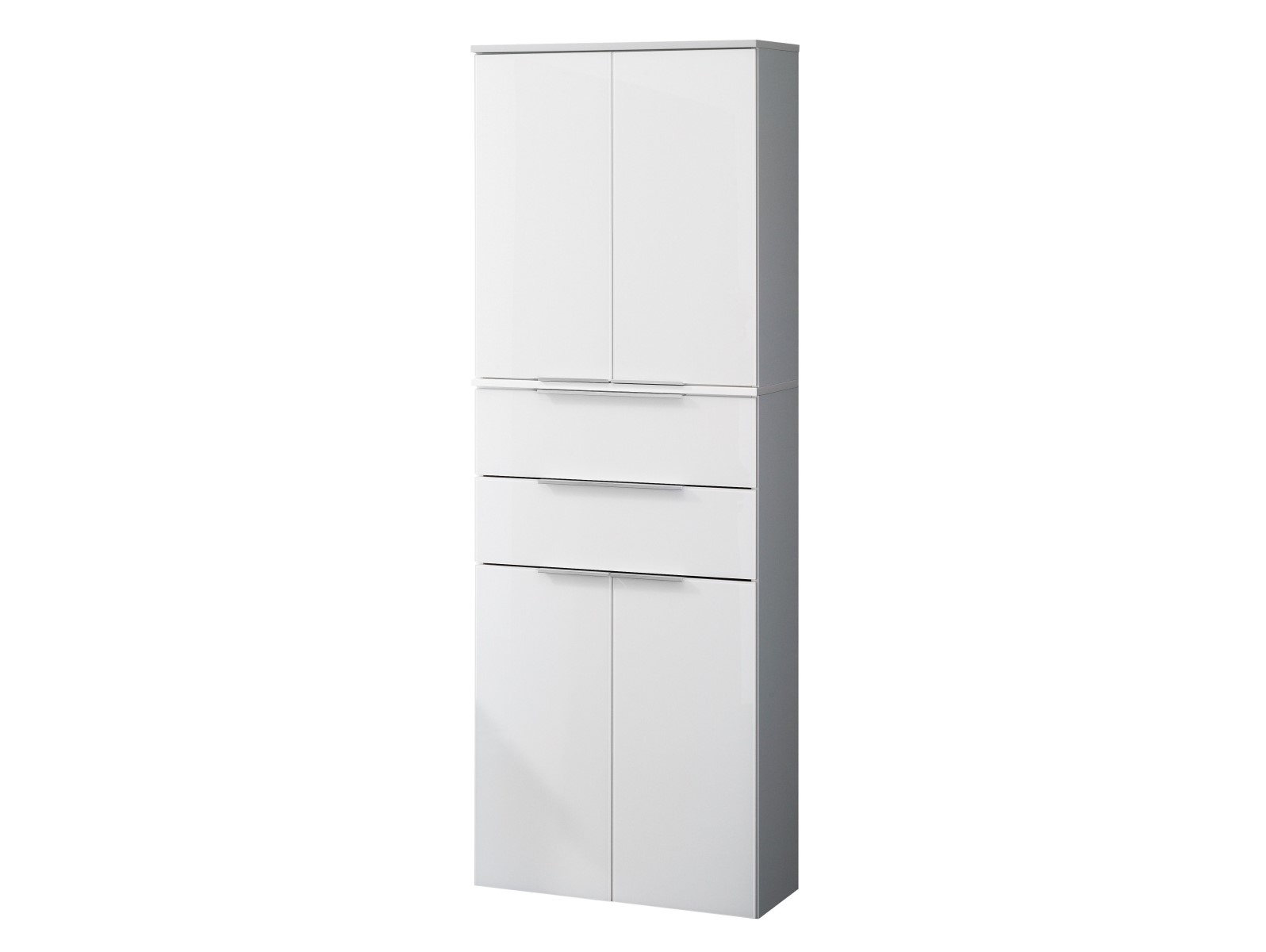 FACKELMANNGMBH KARA White Hochschrank 4 Türen,2 Schubl.,61x176x32 cm 09191128