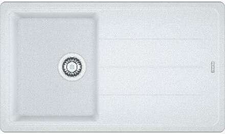 Franke Basis - Fragranit Spülbecken BFG 611-86, 860x500 mm, weiß Eis 114.0494.912