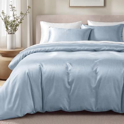 Bare Home Organic Cotton Duvet Cover Set - Smooth Sateen Weave