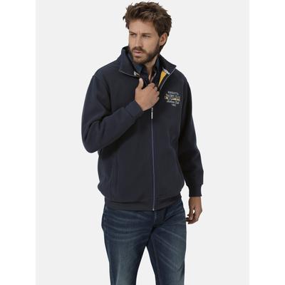Sweatjacke BABISTA "Fleecejacke FIORILATO", Herren, Gr. XL, blau (dunkelblau), Obermaterial: 100% Polyester COOLMAX PES(Coolmax)., Sweatjacken Sweatjacke