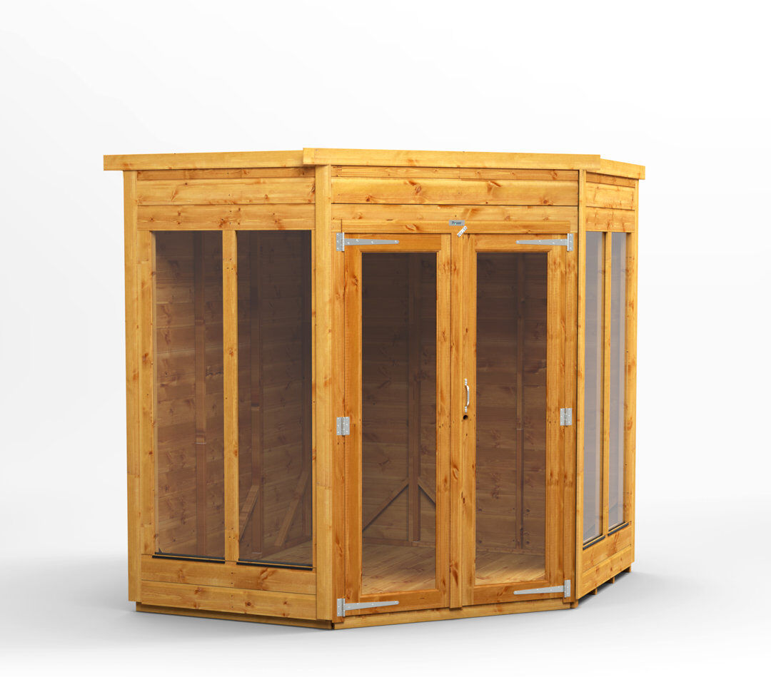 Powersheds 6 x 6ft Timber Tongue & Groove Pent Corner Summerhouse