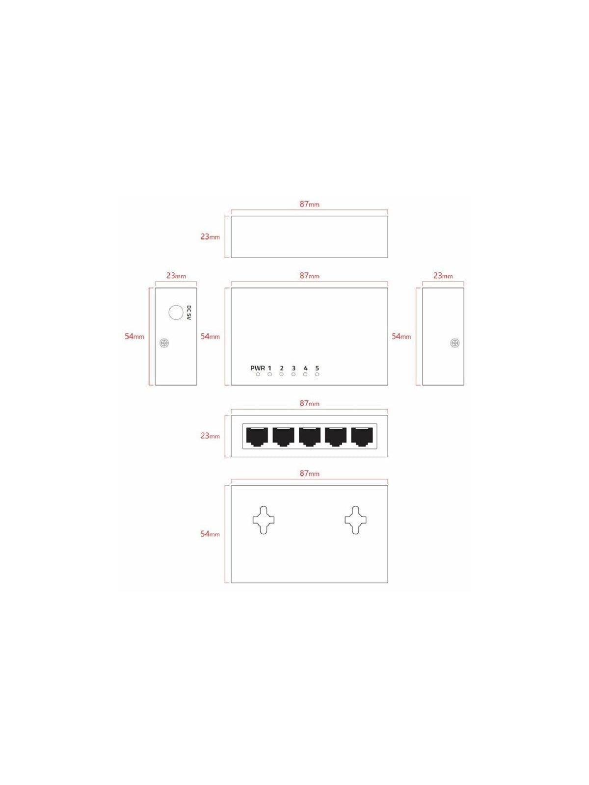 Lanview - switch - 5 ports - smart