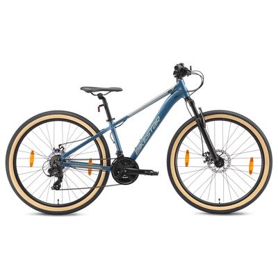 Mountainbike BIKESTAR Gr. 36, blau, Fahrräder, 36cm, 27,5 Zoll (69,85cm), für Damen und Herren, Kettenschaltung