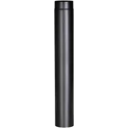 FireFix, Zubehör Kerzen + Kamin, Ofenrohr 1000mm,Ø150mm,sw Wandstärke 2 mm, schwarz