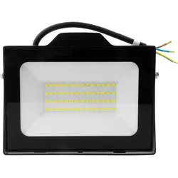 LED Außenstrahler mit Bewegungsmelder 50W GTV Flutlicht schwarz IP65 Außenwandstrahler 5000lm GT-GCR50W-64