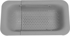KitchenCuration Retractable Sink Drain Basket Gray
