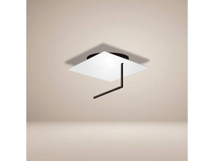s.luce Led-Wand-/Deckenlampe Edge Weiß 30x30cm, Metall, Rund,Rund, LED integrated, 30x16x30 cm, Lampen & Leuchten, LED Beleuchtung, LED-Deckenleuchten
