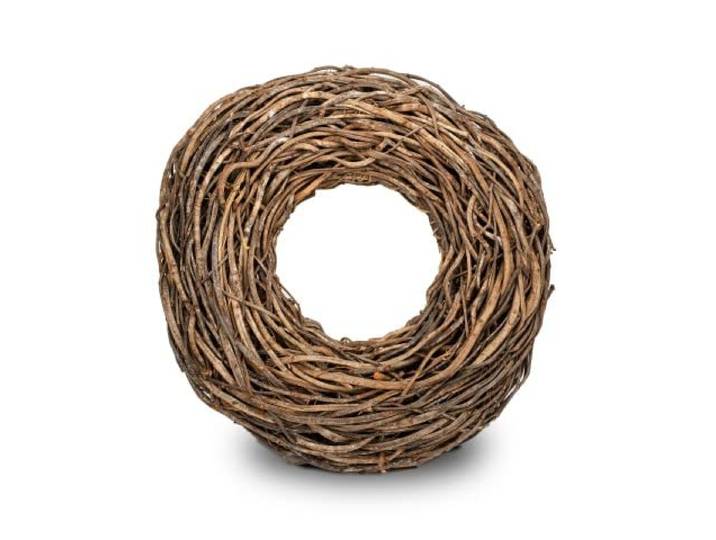 NaDeco Lianenkranz Natur Ø 85 cm, großer Wandkranz zum Gestalten Das Format für eine leere Wand — ein Meter Fläche, der ohne Bohren über einem Sideboard oder im Schaufenster sitzt