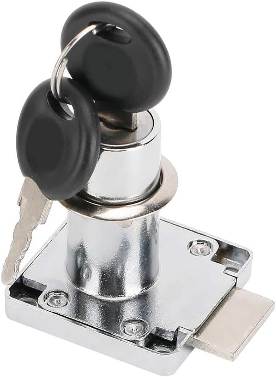 Set van 3 zilverkleurige kast- en ladesloten van zinklegering