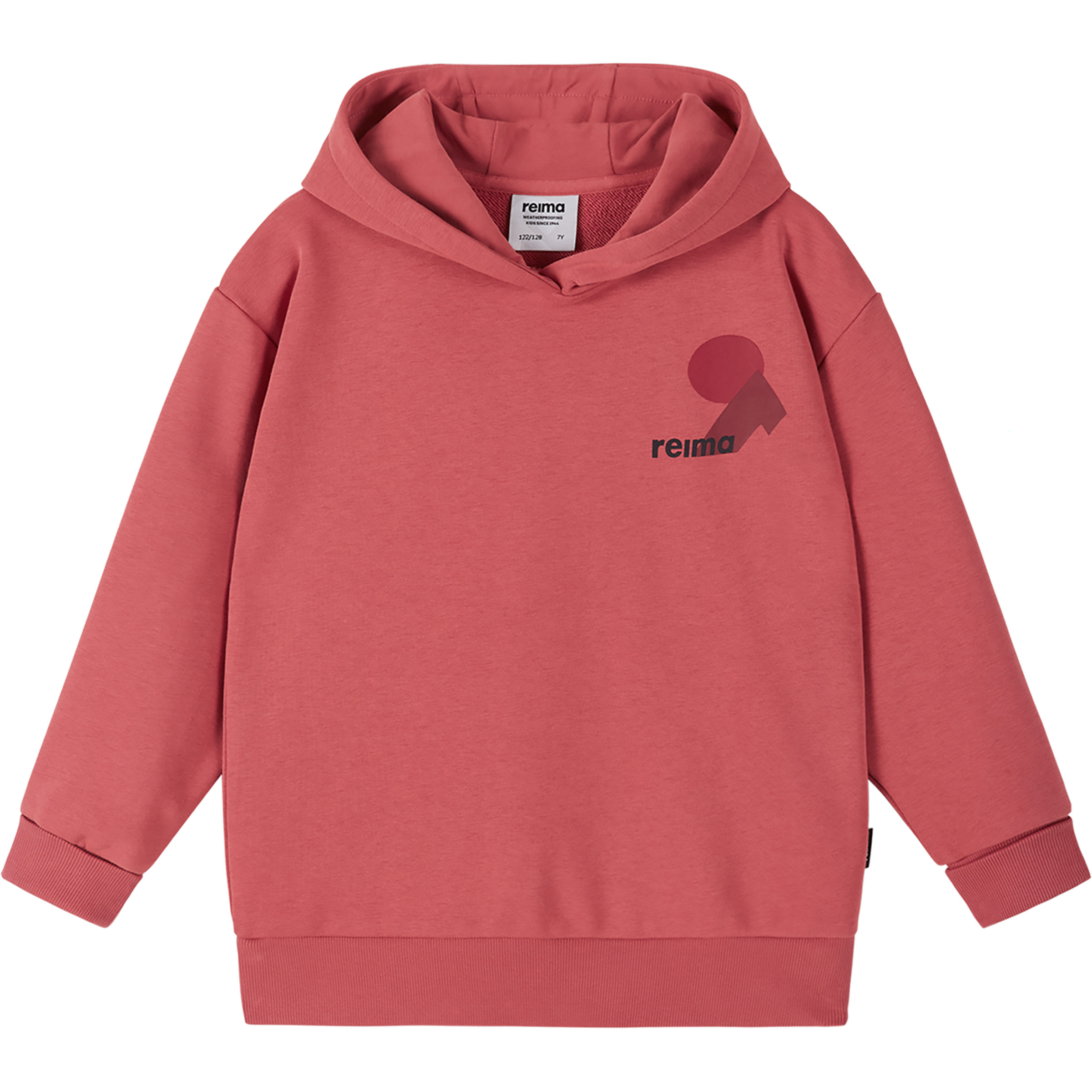 reima Huppis Kinder Hoodies rot Größe 104 Lifestyle Hautfreundlich