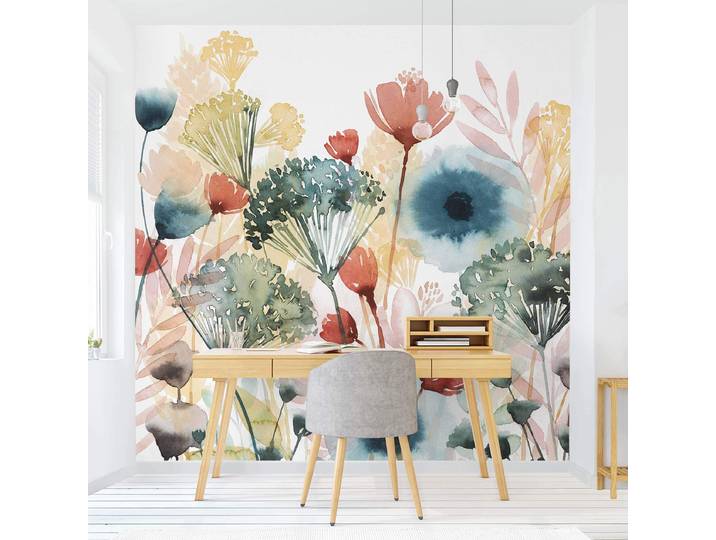 Fototapete Wildblumen im Sommer I 240 x 240cm 240 x 240 cm