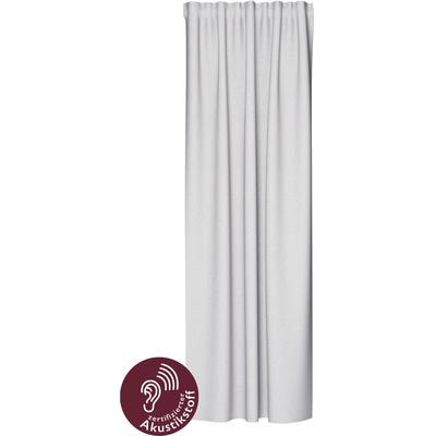 Vorhang HOMING "Allen, 1 Stück, verdeckte Schlaufen, blickdicht, Thermo" Gr. 1, grau, B:140cm H:245cm, Polyester, Gardinen, blickdicht, Akustik, Lärmschutz, Wohn-, Schlaf-, Kinderzimmer, Thermo