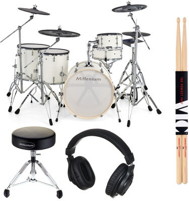 Millenium MPS-1000 E-Drum Set PW Bundle