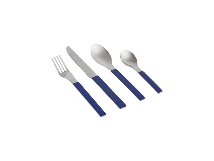 Hay - Set de couverts MVS - Bleu - Acier inoxydable - Designer Muller Van Severen