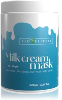 Bioélixire Milk Cream máscara para cabelo brilhante e macio 1000 ml. Milk Cream