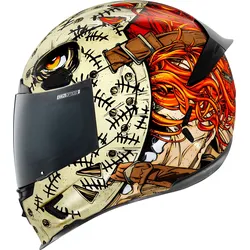 Icon Airframe Pro TopShelf, Integralhelm - Rot/Braun/Weiß - L