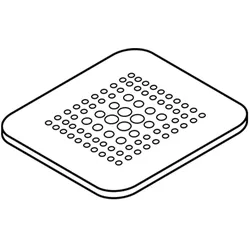 LAUFEN Siphonabdeckung edelstahl für Siphon H295127 H2919500800001