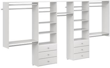 Easy Track 12 Ft. W. Deluxe Laminate Closet Kit