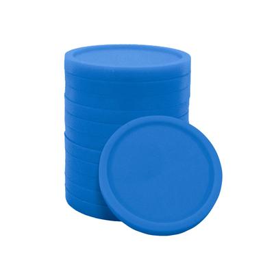 CombiCraft blanko Einkaufswagenchips 1€ Format aus starkem Kunststoff in Blau - 1.000 Stück