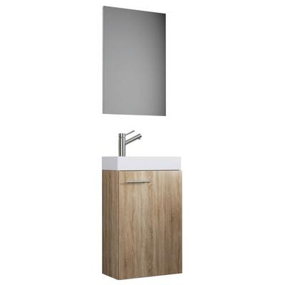 3-tlg Gäste WC Waschplatz Waschtisch Slito Spiegel