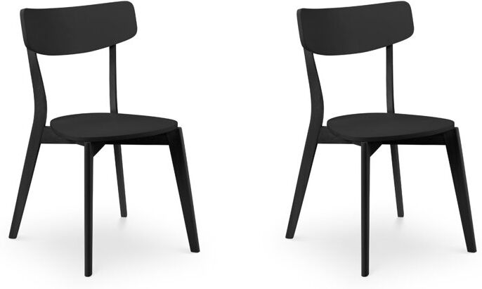17 Stories 44 cm H Side Chair in Black Black 80cm H X 49.5cm W X 49.5cm D