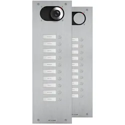 Comelit IX0110 Frontplatte Switch, 10 Teilnehmer, 1-reihig, V4A