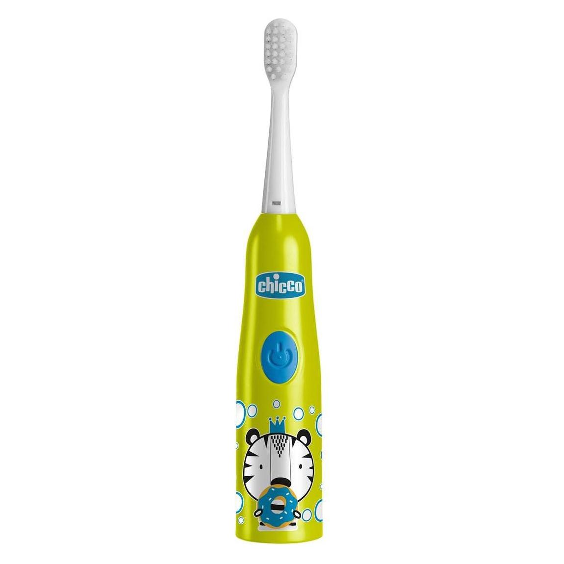 Chicco Elektrische Zahnbürste, TIGER - 3Y+ - Mit austauschbarer Batterie (103868)