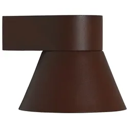 Nordlux Außenwandleuchte KYKLOP CONE, Down, IP54 IK05, 1x GU10, konischer Schirm, Metall / Glas, rost NORD-2318071009