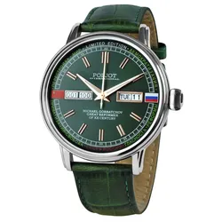 Poljot International 36NH.4200115 Herrenuhr Automatik Gorbatchov Grün LE