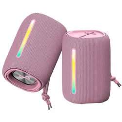 Forever Bluetooth Lautsprecher BS-10 LED rosa (5 h), Bluetooth Lautsprecher, Pink