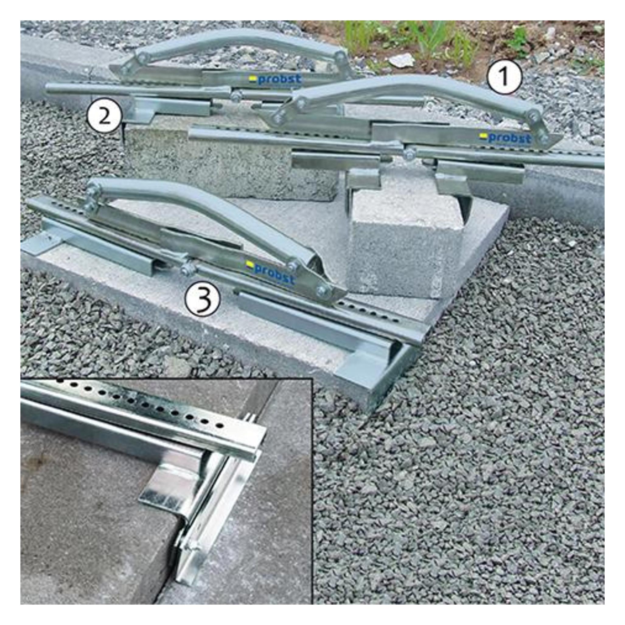 Magni Probst Plattenheber PPH 10/62 Für Platten 10-62 cm Profi-Werkzeug für fugenloses Verlegen von Gehweg (204087)
