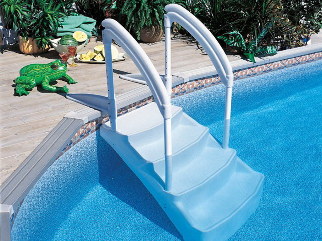 Innovaplas Escalier piscine VOIE ROYALE avec double main courante