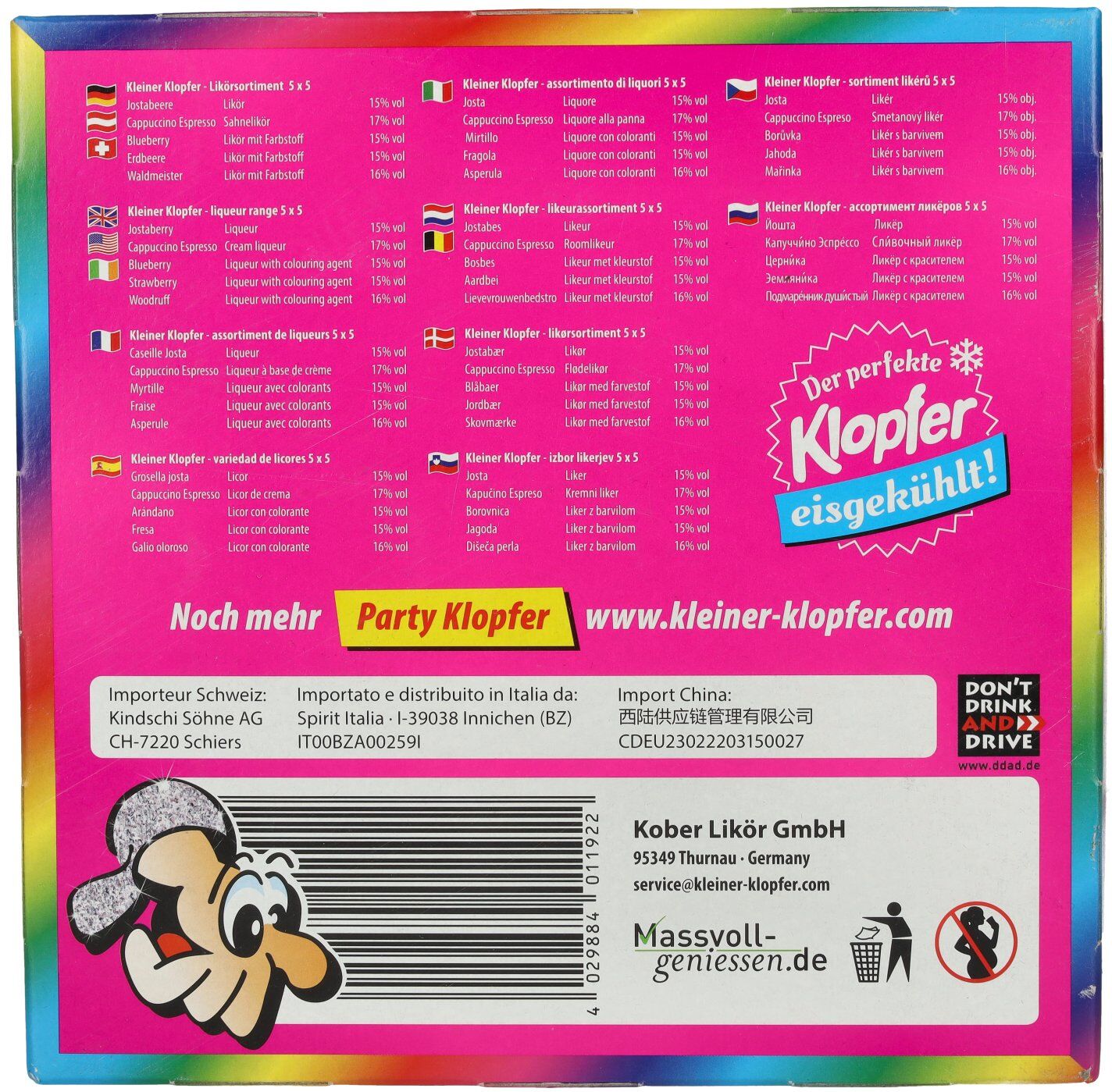 Kleiner Klopfer Lady Mix 15,6% Vol. 25x0,02l