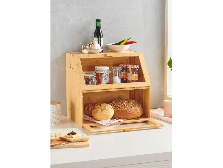 Backwaren-Theke für das Frühstücksbuffet zu Hause, Braun, Backwaren-Theke