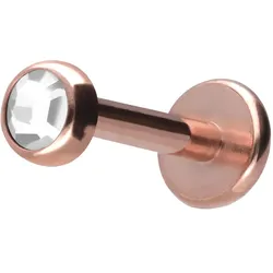 Titan Labret mit Innengewinde KRISTALLDISC