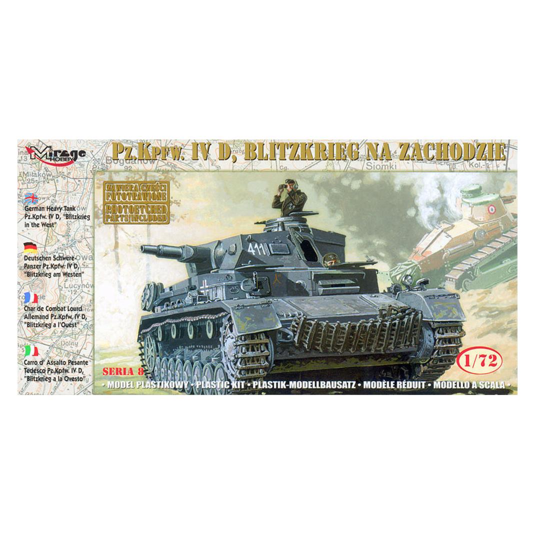 Mirage Hobby German Tank Pz.Kpfw. IVD "BLITZKRIEG" in the WEST (72854)