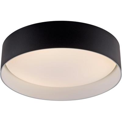 LED Deckenleuchte "TAVOLI", schwarz, 1, Ø 28,5cm H: 7cm, 1 Stk., SCHÖNER WOHNEN-KOLLEKTION, Leuchten, SCHÖNER WOHNEN Kollektion, CCT 2700-6500K, IR-Fernbedienung, Dimmbar, LED Deckenleuchte