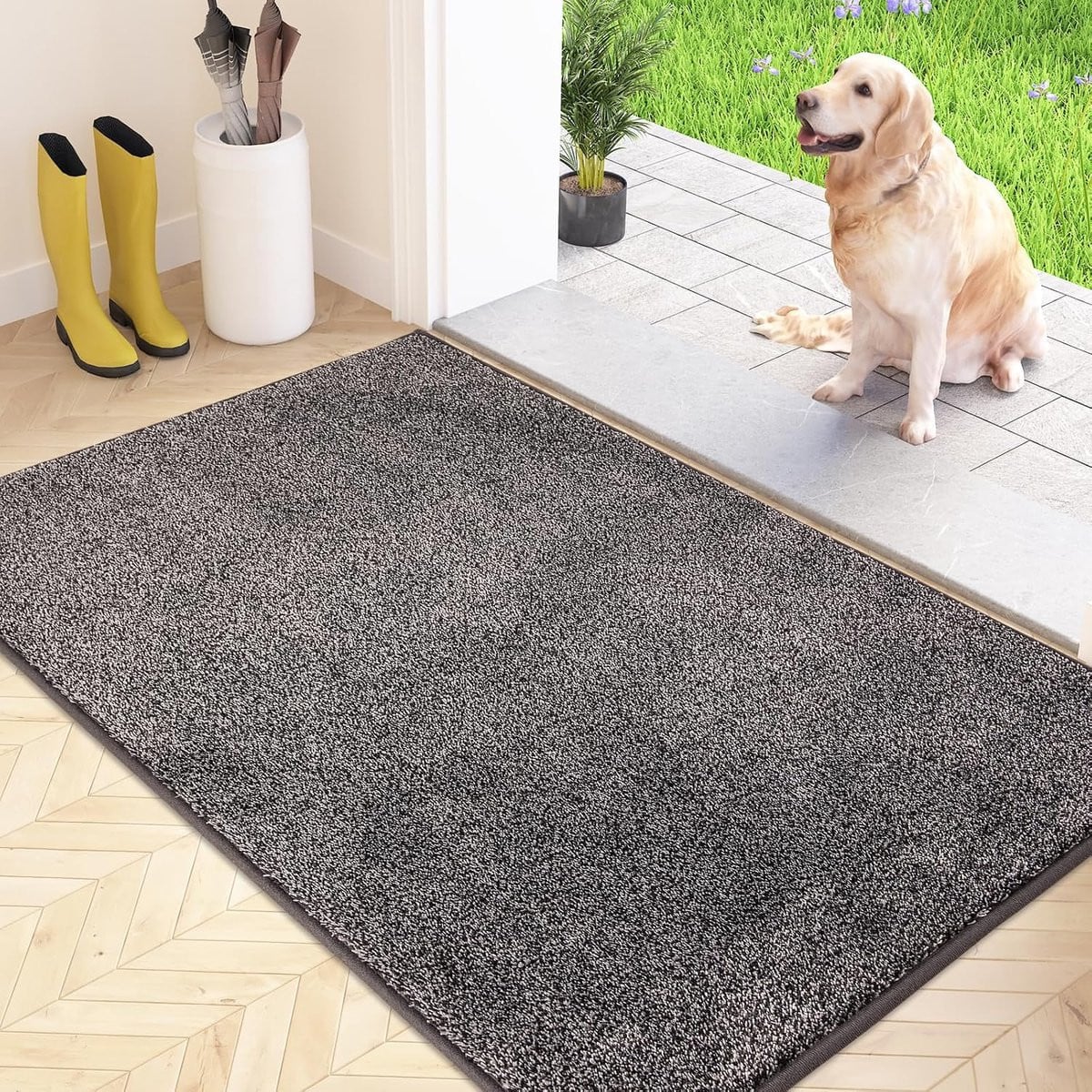 Machine wasbare antislip voetmat met waterabsorberende microvezels voor de entree, gang of hond