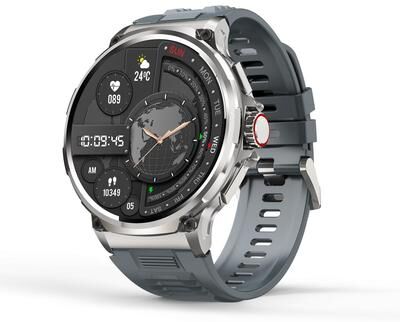 Everyday Crate V69 Bluetooth Calling Smartwatch IP68 Fitness Tracker Watch With 1.85 Inch HD Display silver