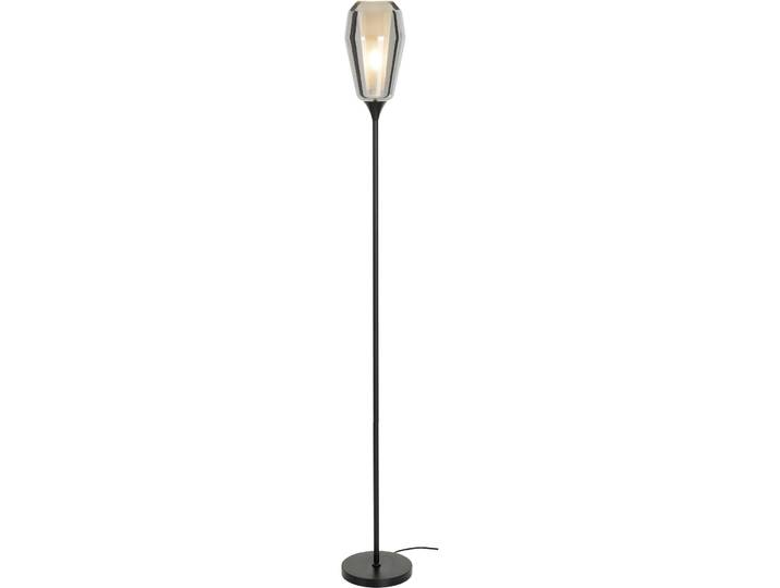 Stehlampe Marla schwarz, grau Metall/Glas H 152 cm