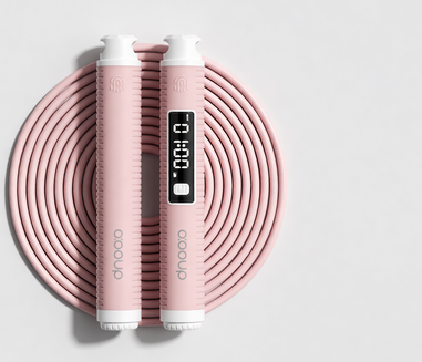 Clever Finds Smart Jump Rope With Counter Dual Hall Sensor Electronic Skipping Rope For Fitness Training pink