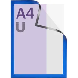 Magnetrahmen A4, magnetisch blau, Hart-PVC