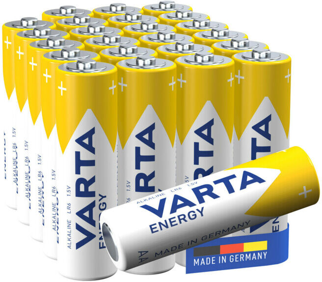 Varta Batterie Energy AA pack de 24 Alcaline Cube (4106229234)