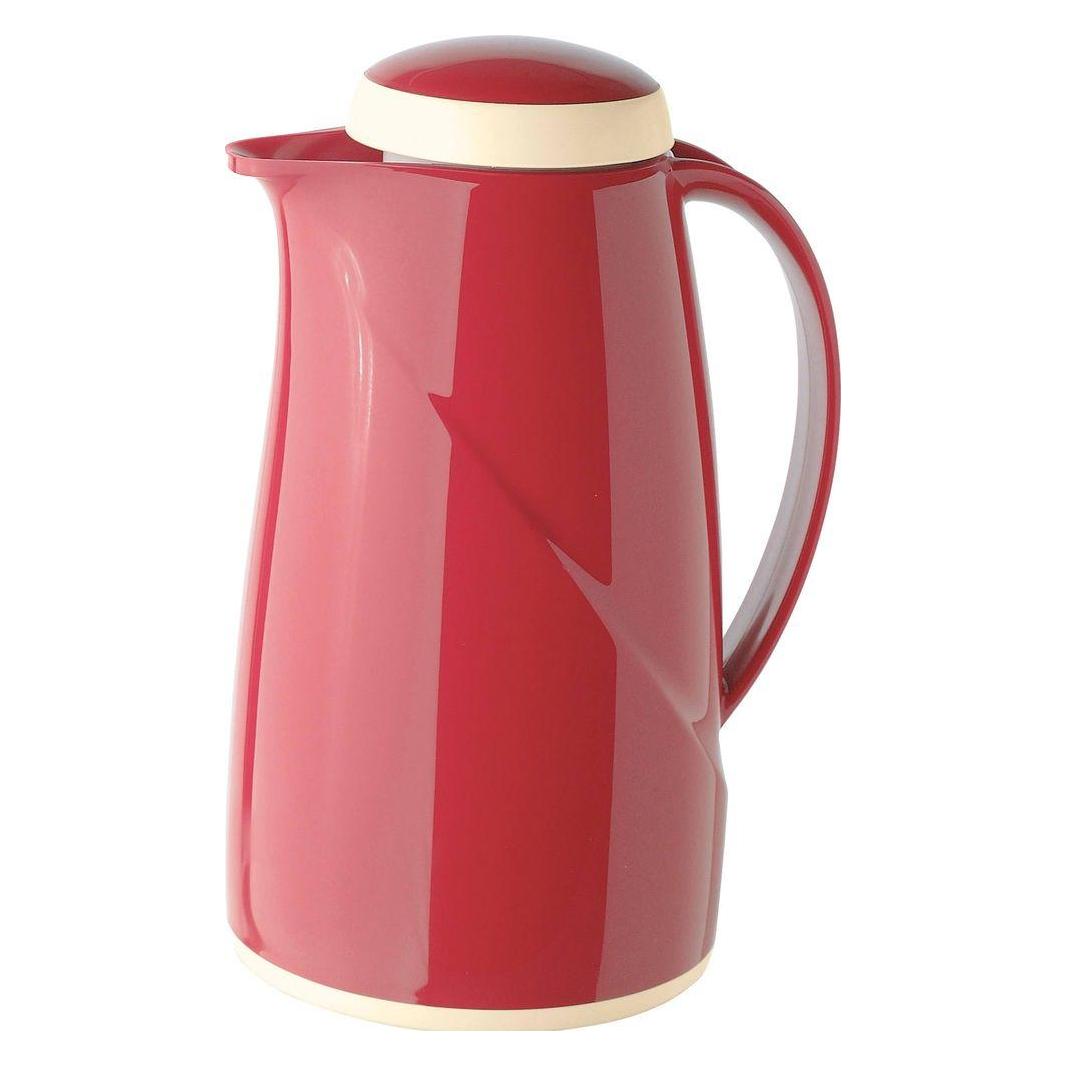 Helios Isolierkanne Wave 1 L Rot, spülmaschinengeeignet (1 l) (2944-046)