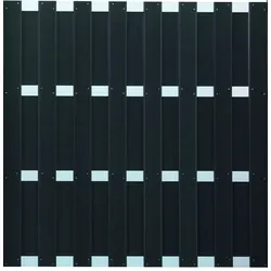 GroJa Fertigzaun Quadratisch 180X180 Anthrazit