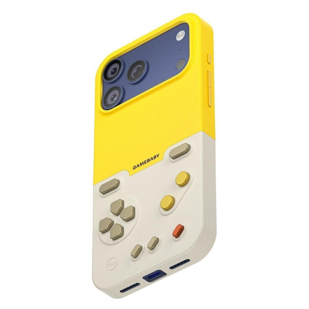 BitmoLab Case GAMEBABY with controller for iPhone 17 Pro yellow (Apple iPhone 17 Pro) (GAM000053)
