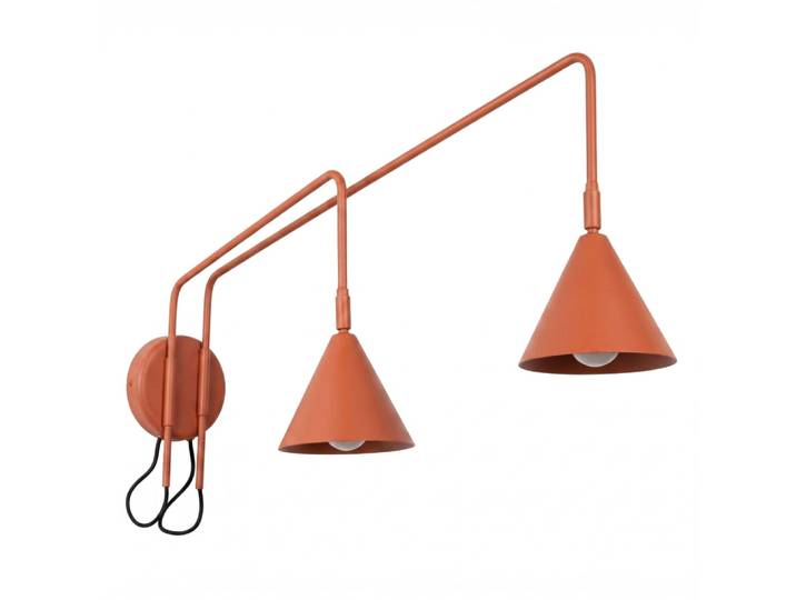 Applique acier ocre rouge h 30 cm